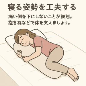 五十肩　寝　姿　福井県　坂井市