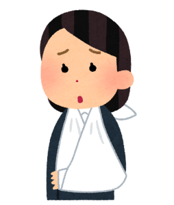 ギプスで固定された骨折部位のイメージ